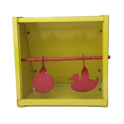CIBLE METALLIQUE CARRE JAUNE AIRGUN OU AIRSOFT