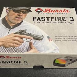 BURRIS FASTFIRE 3 - POINT ROUGE 3 MOA - MONTAGE PICATINNY DEMONTABLE