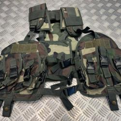 Gilet tactique 5 poches systeme molle et camo pour paintball ou airsoft neuf