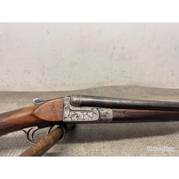 FUSIL JUXTAPOSE ARTISANAL BELGE CALIBRE 16/70 - 1 sans prix de rserve