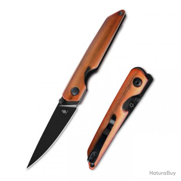 Couteau Kizer Shot Copper Lame Acier 154CM Manche Aluminium Liner Lock Clip KIV3677C1