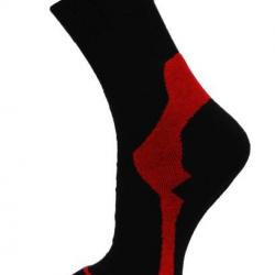 Chaussettes thermiques randonnée et trekking bambou coolmax noir  46-48