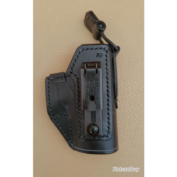 Holster Inside (IWB) Cuir Noir Droitier pour GLOCK 17