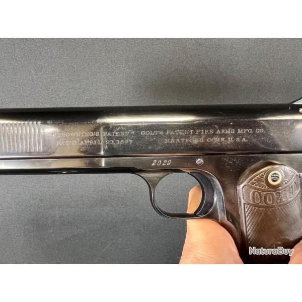 PISTOLET COLT 1900 SAFE SAFETY cal 38 auto