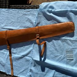 scabbard, fourreau pour carabine en cuir, belle fabrication, type western