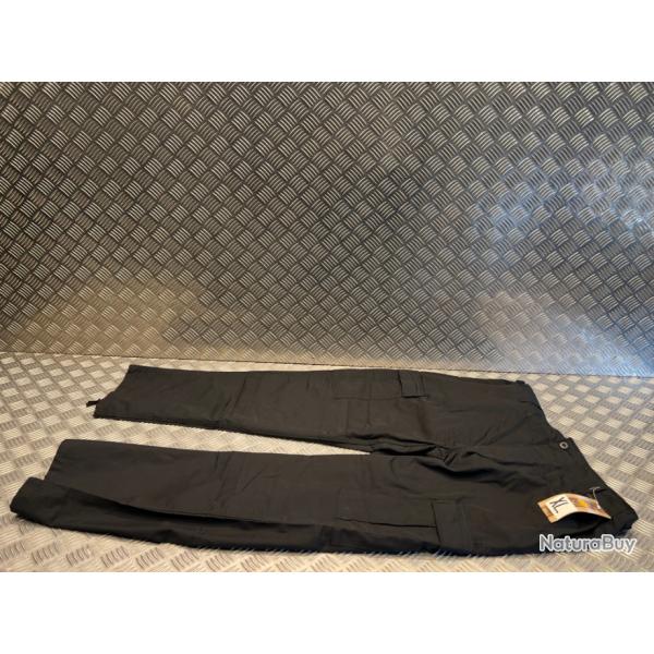 pantalon militaire ripstop bdu mil-tec noir neuf taille xl 11834002