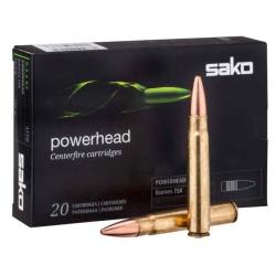 20 munitions Balles Sako 9.3x74R Powerhead 250 grs - 16.2 g