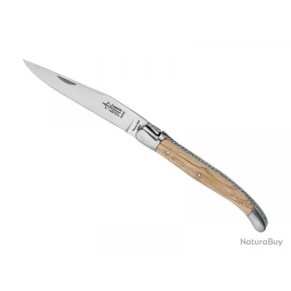 LAGUIOLE ANTAN CHATAIGNIER MITRES INOX MAT 12CM