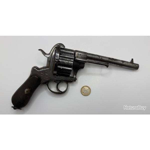 REVOLVER SYSTME CHAINEUX 9 MM 12 COUPS  BROCHE GRAV