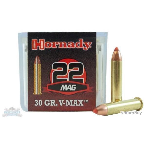 - DESTOCKAGE LOT DE 150 BALLES HORNADY CAL 22 MAGNUM 30GR VMAX