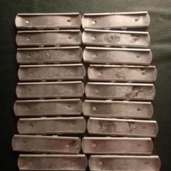 Lot 18 clips pour MAS36 prévus pour 5 munitions de 7,5x54