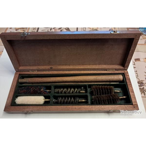 Kit de nettoyage calibre 12 " boite en bois "