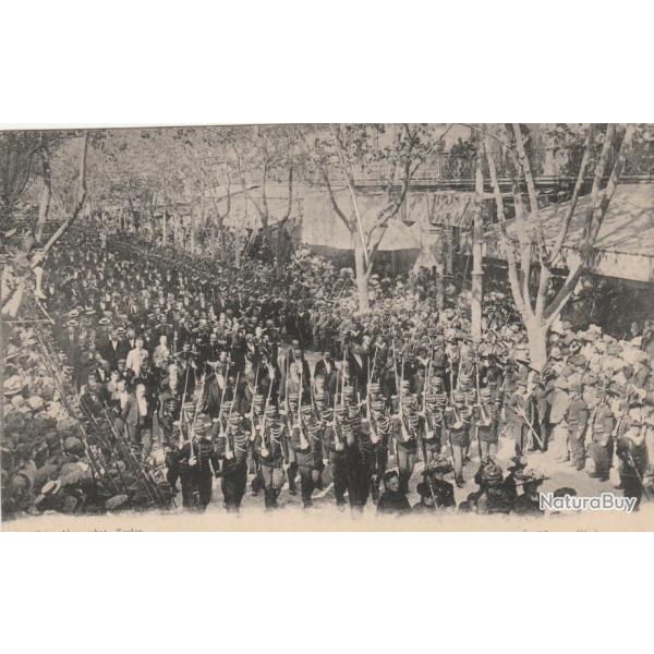 CPA - FUNERAILLES VICTIMES CATASTROPHE CUIRASSE LIBERTE PRESIDENT FALLIERES N 740