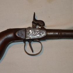 SUPERBE PISTOLET DE GOUSSET A BALLE FORCEE-EPOQUE 1830/1850