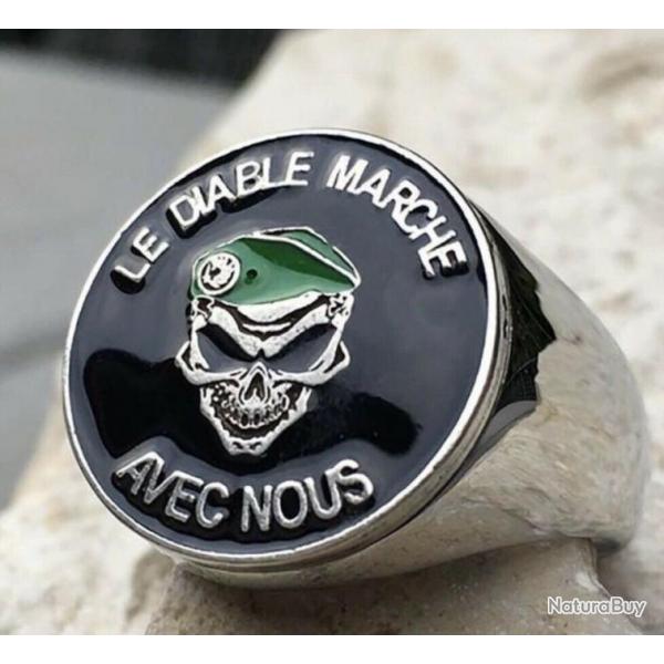 1 bague lgion trangre  2 REP  parachutiste ,foreign legion,fremdenlegion,militaire,arme, silver