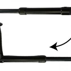 Matraque télescopique / tonfa en aluminium