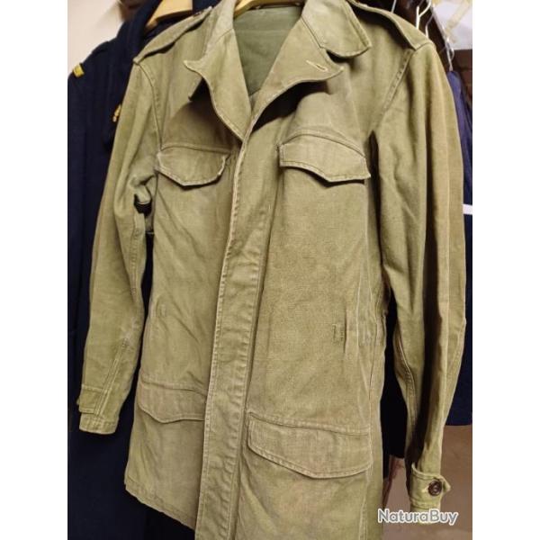 Authentique ancienne veste militaire TTA mod. 47 - Indochine Algrie