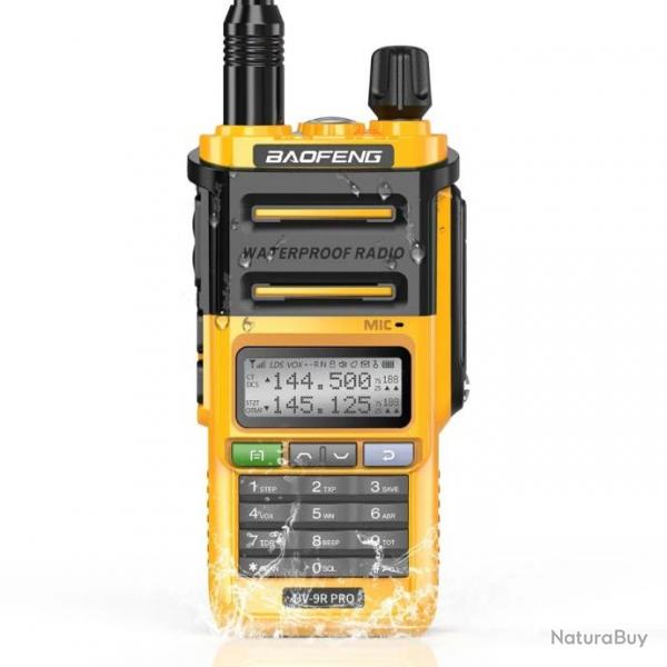 Talkie-Walkie Baofeng UV-9R Pro (Jaune) - LIVRAISON GRATUITE