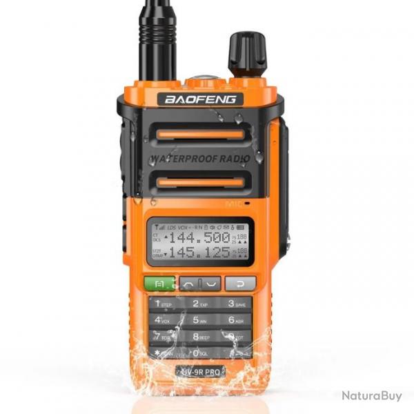 Talkie-Walkie Baofeng UV-9R Pro (Orange) - LIVRAISON GRATUITE