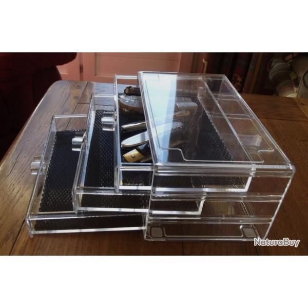 Boite de rangement plexiglas transparent