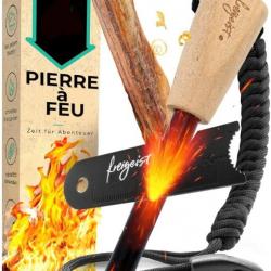 Pierre à Feu Survie 10mm Allume-Feu Bushcraft Randonnée Accessoire Camping Matériel Militaire