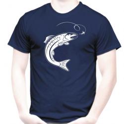 T-SHIRT TRUITE pêche à la mouche Leurre Hameçon carnassier Toc Idée cadeau pêcheur Anniversaire Noël