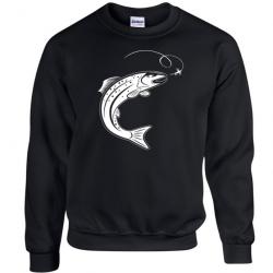 SWEAT - TRUITE pêche à la mouche Hameçon Leurre Toc carnassier Idée cadeau pêcheur Anniversaire Noël