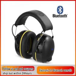 Casque de Protection Auditive Bluetooth AM/FM Réduction de Bruit 25 dB Batterie Rechargeable