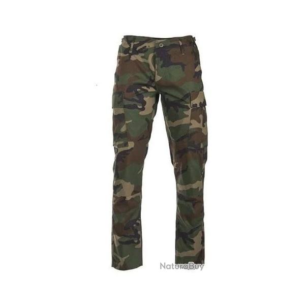 Pantalon DBU coupe Slim Fit woodland Mil-Tec