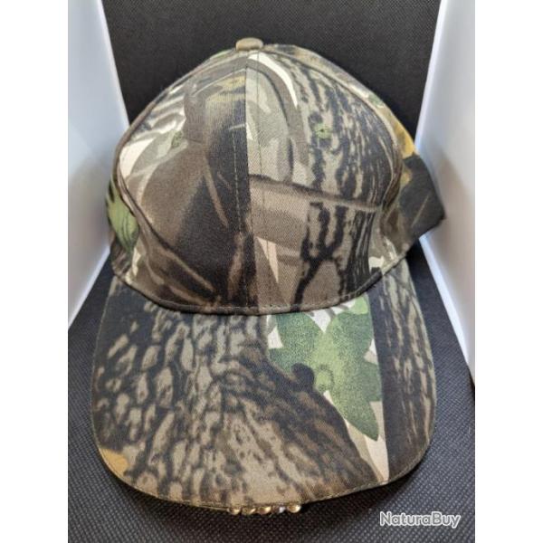 Casquette camouflage led + piles offerte !!