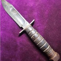 Couteau pilote air force US, CAMILLUS NY - SURVIVAL KNIFE (WW2).