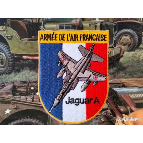 Arme de l'Air Franaise - Jaguar A ( Hauteur : 90 mm Largeur : 70 mm ) A coudre ou  coller au fer