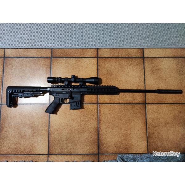 Carabine PALLAS BA-15 Tactical Black "Pack Silence" cal.22lr