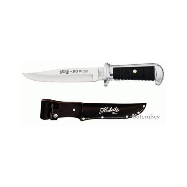 PROMO!!!! Poignard HERBERTZ Bowie noir en inox avec tui - 106415