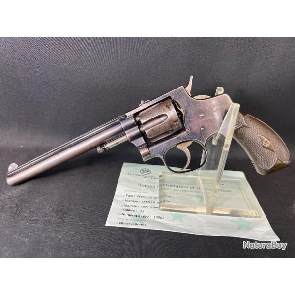 SMITH&WESSON 1896 HAND EJECTOR 1er modle cal 32sw long