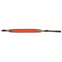 Bretelle droite néoprène pour carabine à boucle standard - Niggeloh de chasse orange