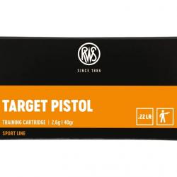 Balles 22LR Percussion Annulaire RWS target Pistol