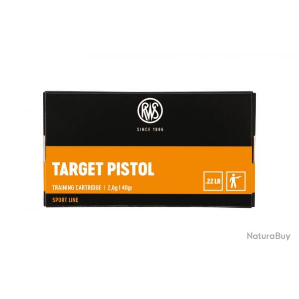 Balles 22LR Percussion Annulaire RWS target Pistol