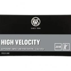 Balles 22LR Percussion Annulaire RWS High Velocity