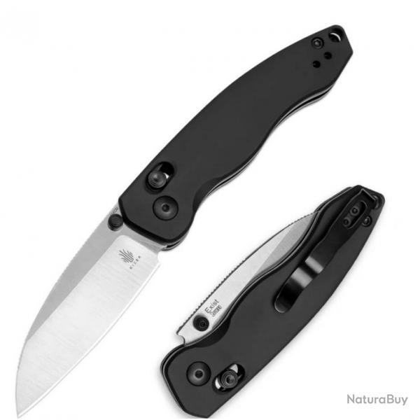 Couteau Kizer Exist Lame Acier 154CM Satin Manche Aluminium Clutch Lock Clip KIV3681C1