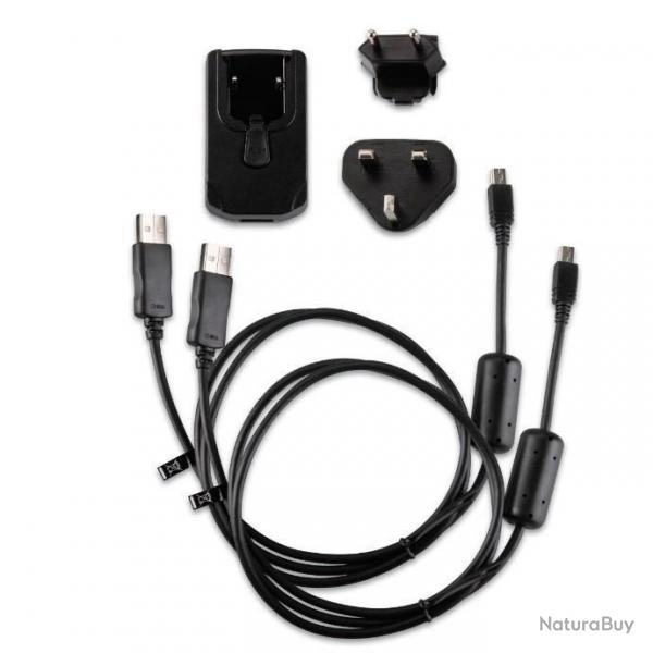 Kit chargeur secteur Garmin avec cbles et adaptateurs