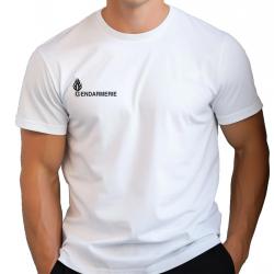 Tee Shirt Gendarmerie coton sérigraphie noire Sans velcros