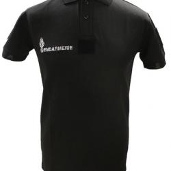 Polo Homme allégé Gendarmerie Noir