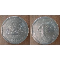 France 2 Francs 1980 Piece Semeuse Franc