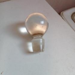 bouchon en verre diamètre de la boule 6 cm entrée bouteuille 2,5 cm