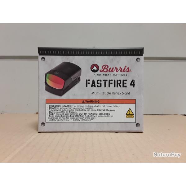 11145 POINT ROUGE BURRIS MODELE FASTFIRE 4 NEUF