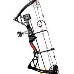 Kit arc à poulies EK Archery Exterminator Deluxe noir 15-70 lbs / 17.5"-31.25" (2)