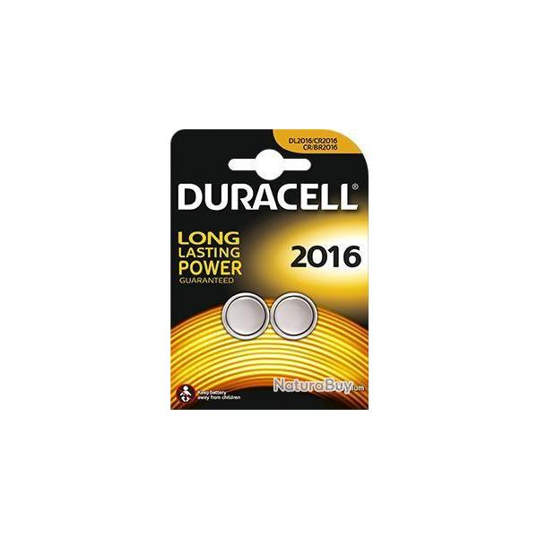 Piles CR2016 3 volts - Duracell CR2016