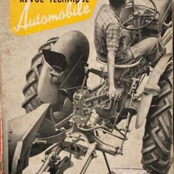 Revue Technique Automobile de 1961 sur les tracteurs agricoles.