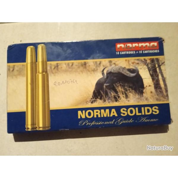 Boite de 10 cartouches calibre 416 Rigby Norma Solid